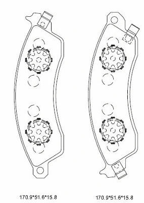 Kit de plaquettes de frein, frein à disque ASIMCO KD6756