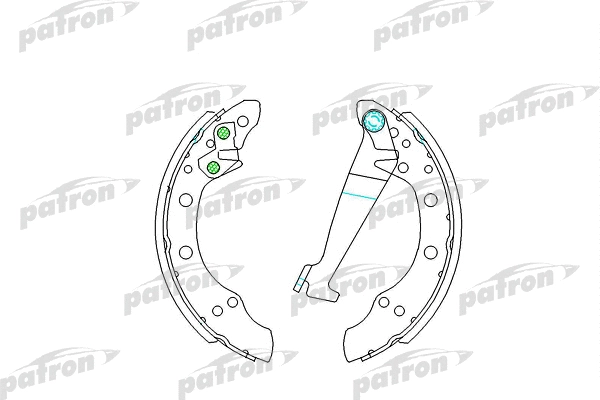 Jeu de mâchoires de frein PATRON PSP150