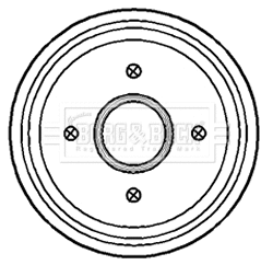 Tambour de frein BORG & BECK BBR7154