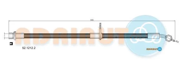 Flexible de frein ADRIAUTO 52.1212.2