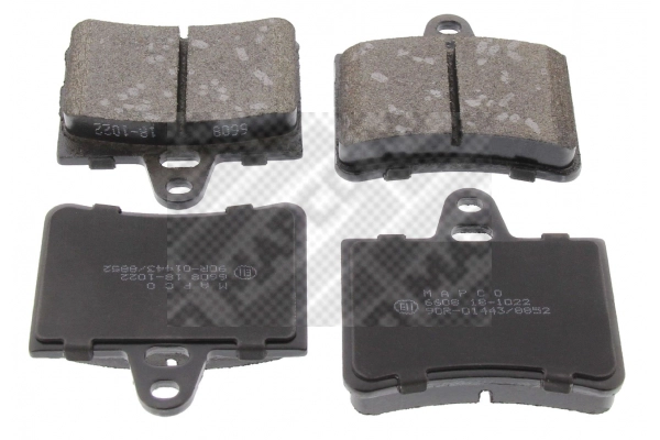Kit de plaquettes de frein, frein à disque MAPCO 6608