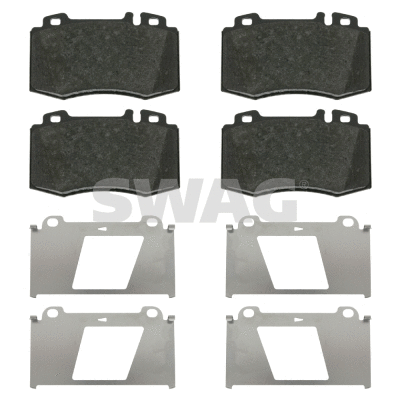 Kit de plaquettes de frein, frein à disque SWAG 10 91 6481