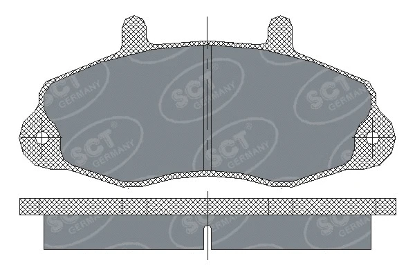 Kit de plaquettes de frein, frein à disque SCT - MANNOL SP 173 PR
