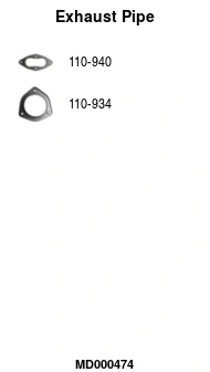 Tuyau d'échappement FA1 MD000474