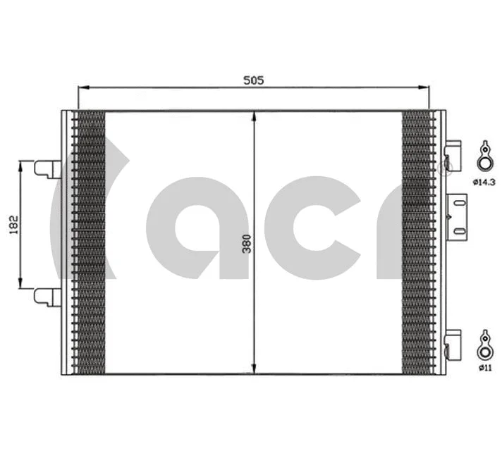 Condenseur, climatisation ACR 300593