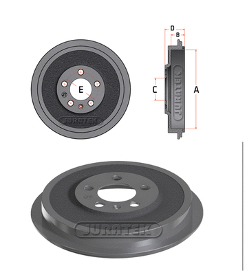 Tambour de frein JURATEK JDR098
