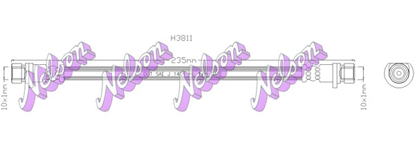 Flexible de frein KAWE H3811