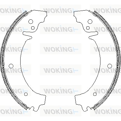 Mâchoire de frein WOKING Z4026.00