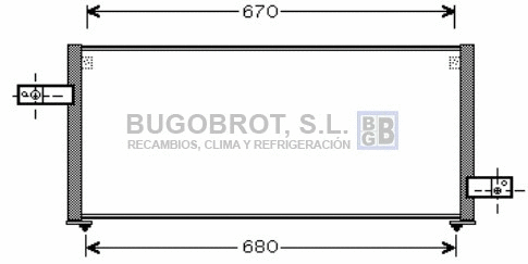 Condenseur, climatisation BUGOBROT 62-SU5061