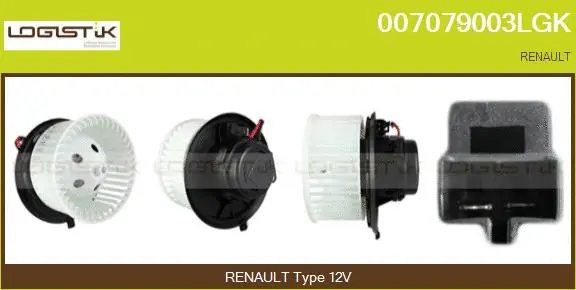 Pulseur d'air habitacle LGK 007079003LGK