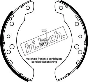 Jeu de mâchoires de frein fri.tech. 1040.126