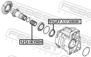 Arbre de transmission FEBEST 1212-IX35RH