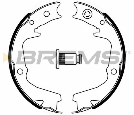 Jeu de mâchoires de frein, frein de stationnement BREMSI GF0893