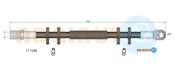 Flexible de frein ADRIAUTO 11.1249