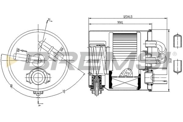 Filtre à carburant BREMSI FE0349