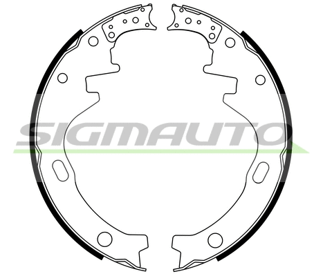 Jeu de mâchoires de frein SIGMAUTO SFA848