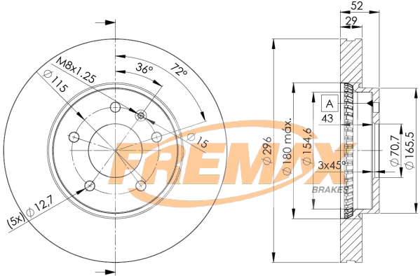 Disque de frein FREMAX BD-9048