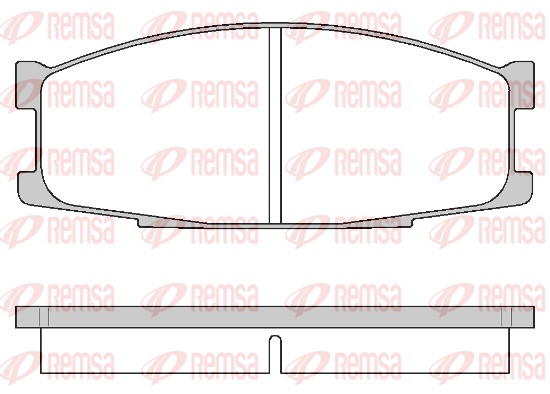 Kit de plaquettes de frein, frein à disque REMSA 0283.00