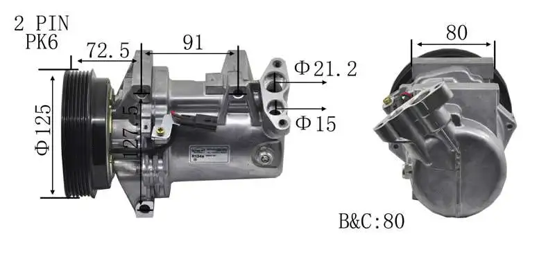 Compresseur, climatisation A.Z. Meisterteile AZMT-45-041-1157