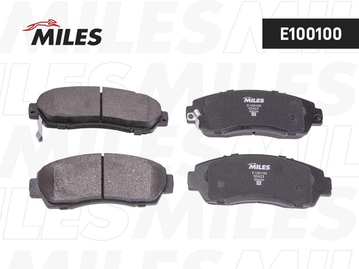 Kit de plaquettes de frein, frein à disque MILES E100100