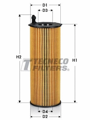 Filtre à huile TECNECO FILTERS OL0831E