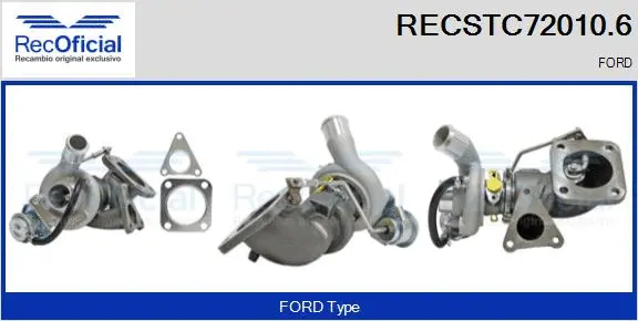 Turbocompresseur, suralimentation RECOFICIAL RECSTC72010.6