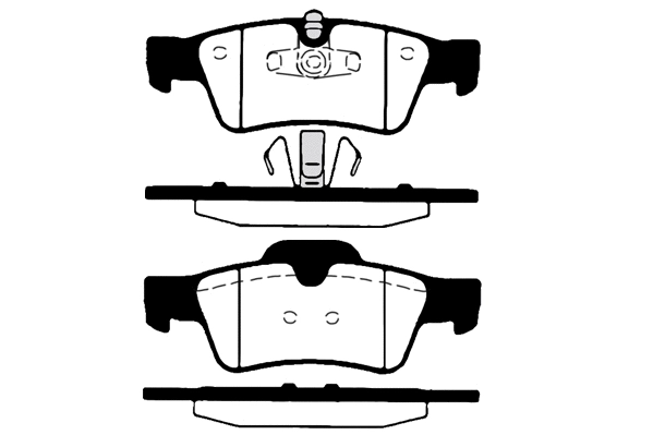 Kit de plaquettes de frein, frein à disque Technika 02278B