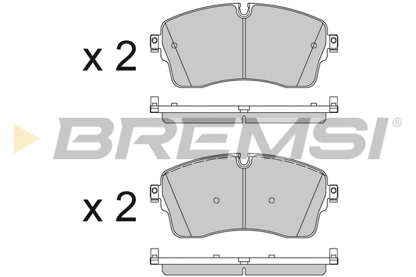 Kit de plaquettes de frein, frein à disque BREMSI BP3825