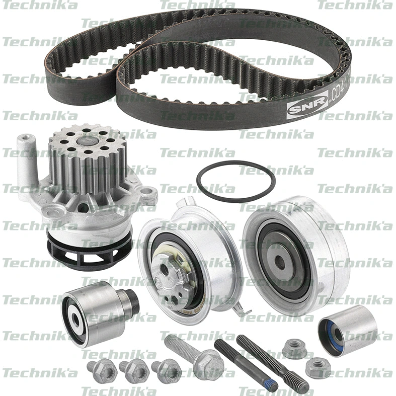 Pompe à eau + kit de courroie crantée Technika KDP151