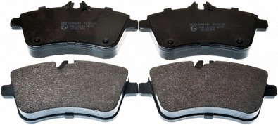 Kit de plaquettes de frein, frein à disque DENCKERMANN B111128