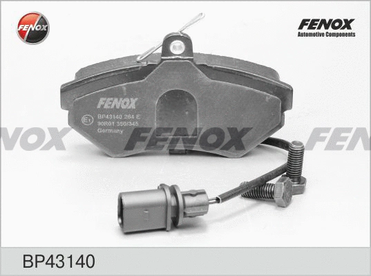 Kit de plaquettes de frein, frein à disque FENOX BP43140
