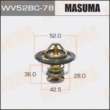 Thermostat, liquide de refroidissement MASUMA WV52BC-78