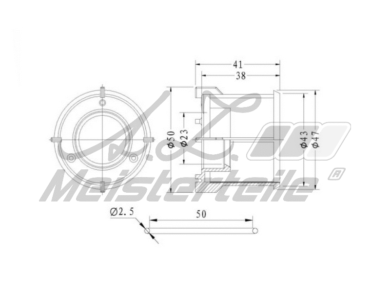 Filtre à carburant A.Z. Meisterteile AZMT-41-020-1415