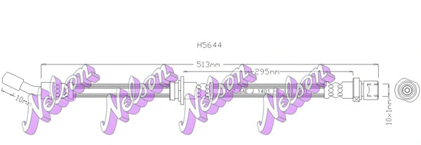 Flexible de frein KAWE H5644