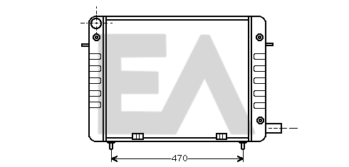 Radiateur, refroidissement du moteur EACLIMA 31R54071
