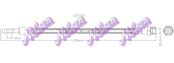 Flexible de frein KAWE H7102