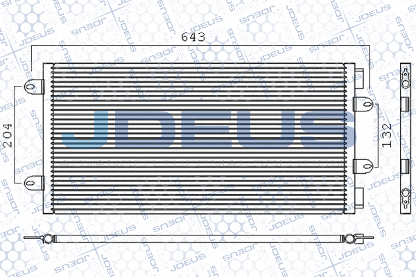 Condenseur, climatisation JDEUS 711M60