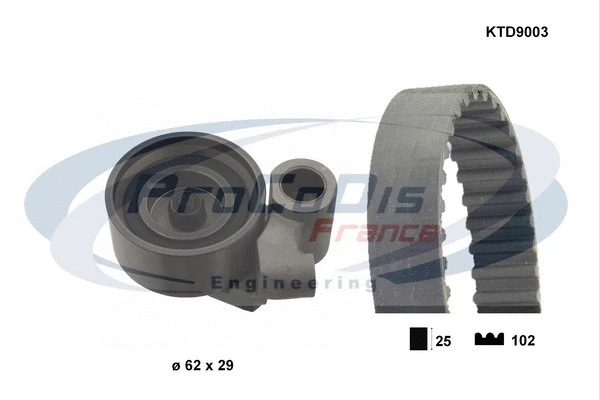 Kit de courroie crantée PROCODIS FRANCE KTD9003