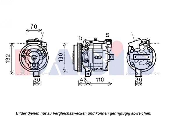 Compresseur, climatisation AKS DASIS 851980N