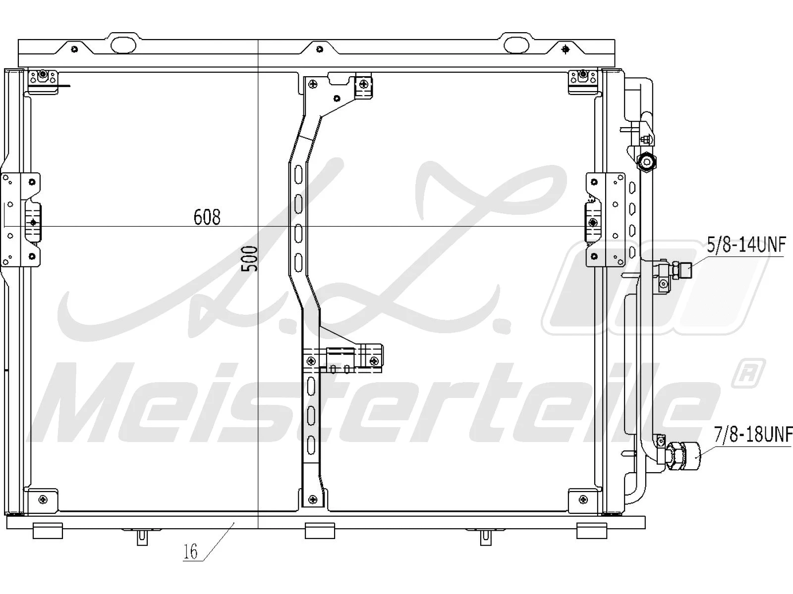 Condenseur, climatisation A.Z. Meisterteile AZMT-45-030-1430