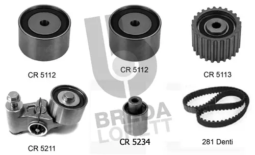 Kit de courroie crantée BREDA LORETT KCD0184