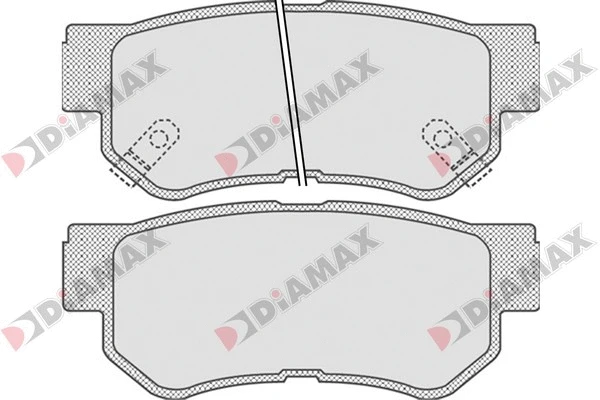 Kit de plaquettes de frein, frein à disque DIAMAX N09171