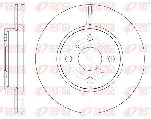 Disque de frein REMSA 61005.10