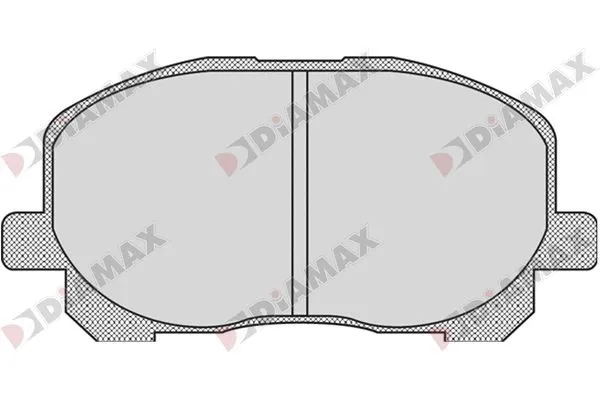 Kit de plaquettes de frein, frein à disque DIAMAX N09748