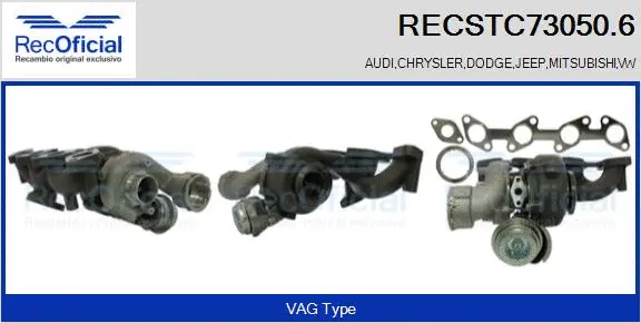 Turbocompresseur, suralimentation RECOFICIAL RECSTC73050.6