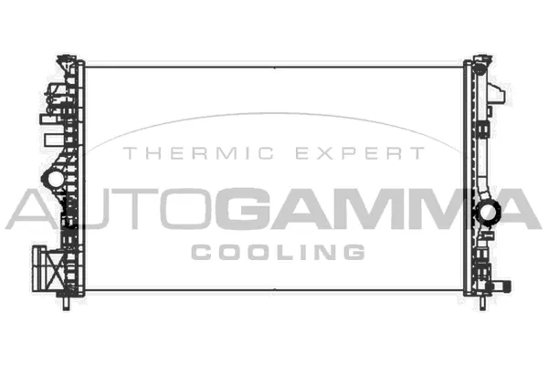 Radiateur, refroidissement du moteur AUTOGAMMA 105318