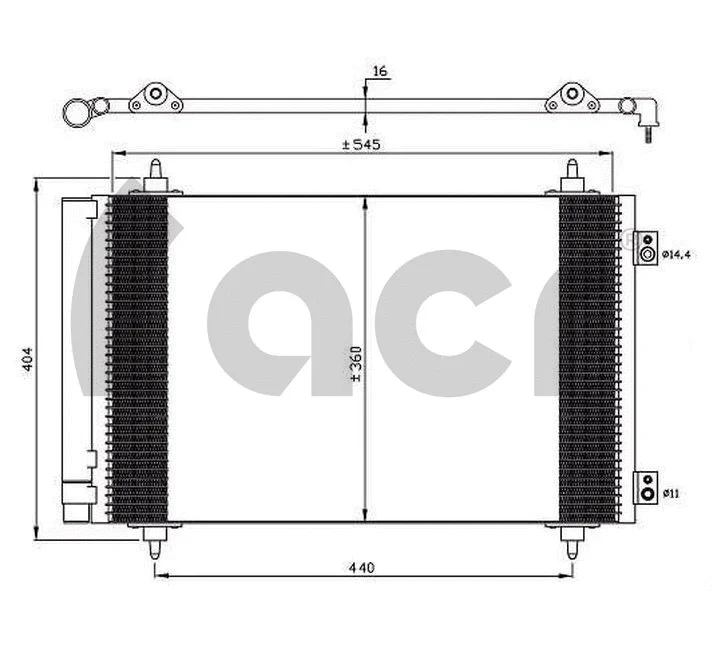 Condenseur, climatisation ACR 300636