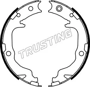 Jeu de mâchoires de frein, frein de stationnement TRUSTING 088.237