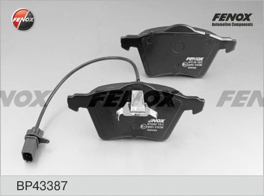 Kit de plaquettes de frein, frein à disque FENOX BP43387