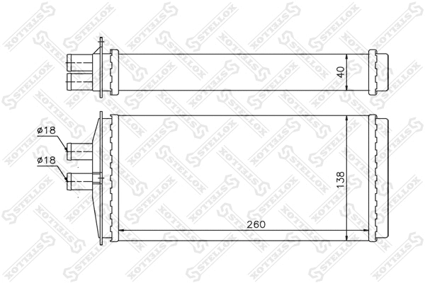Système de chauffage STELLOX 10-35109-SX